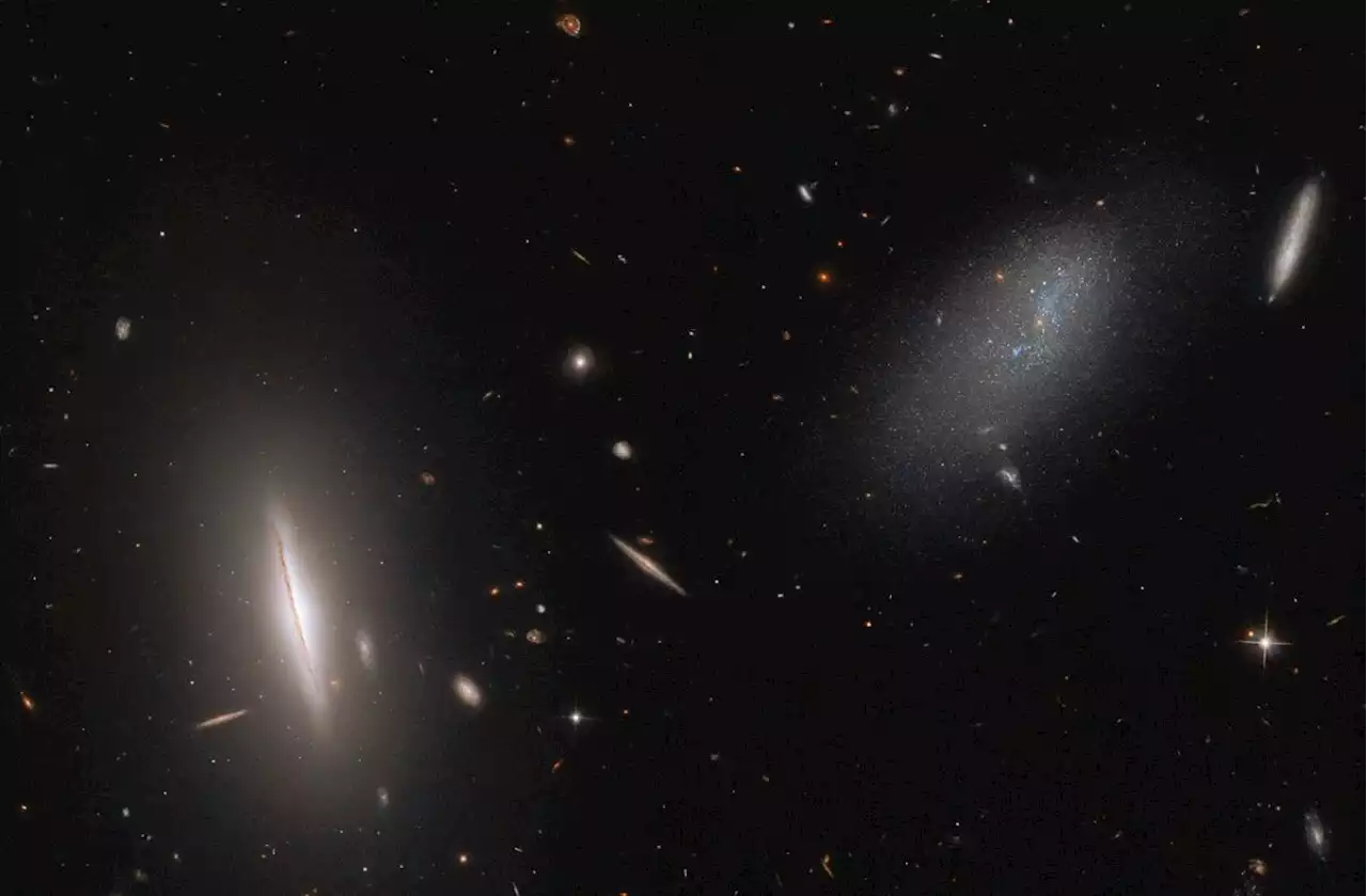 Hubble Space Telescope spies odd pair of galaxies near Big Dipper (photo)