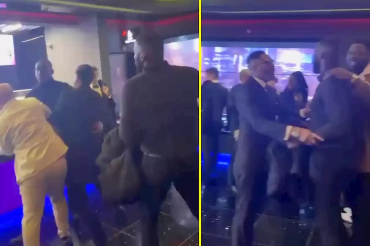 Lawrence Okolie and Richard Riakporhe in heated clash at CREED III premiere