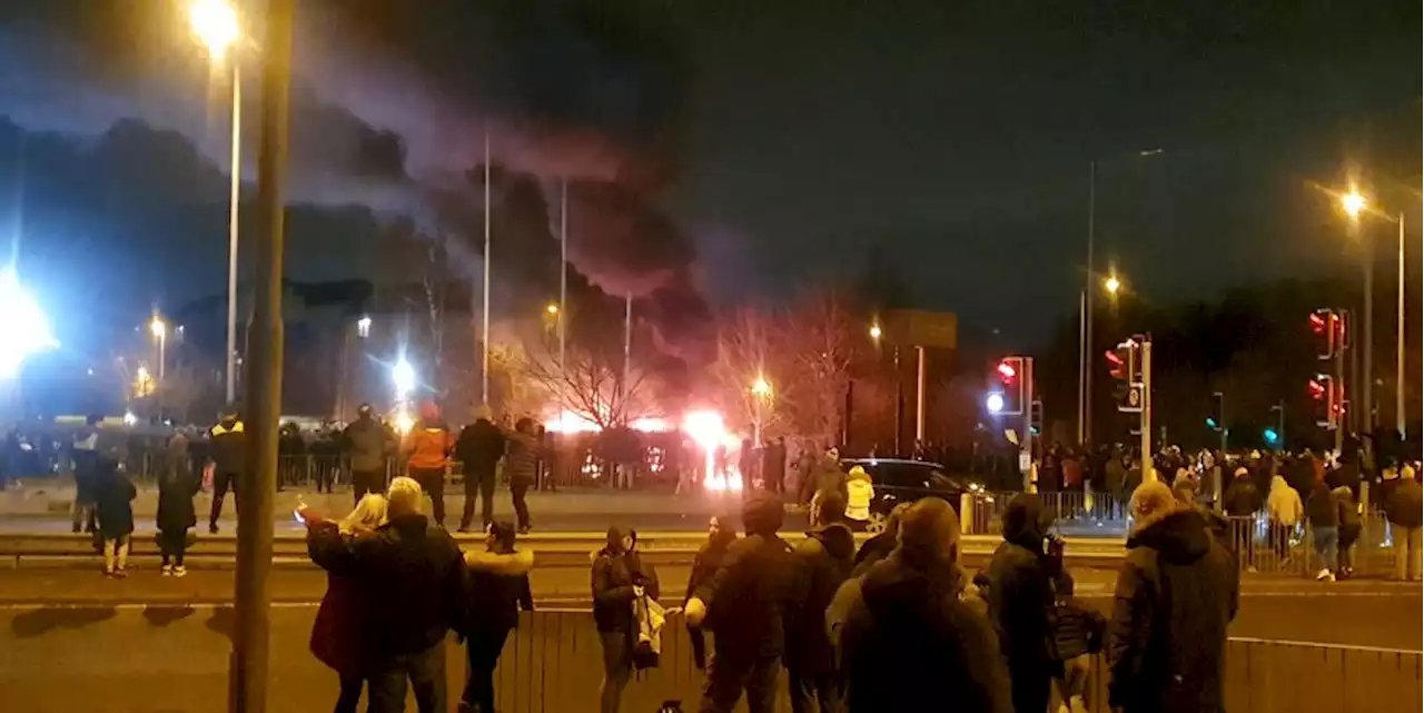 Protest in der Nähe von Liverpool: Rechte Hetze gegen Boat People