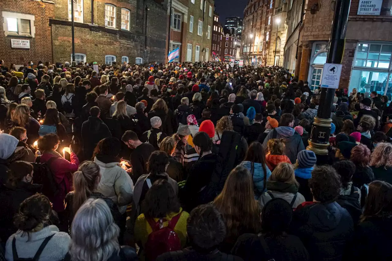 Thousands mourn trans teen Brianna Ghey at candle-lit vigil outside Department for Education