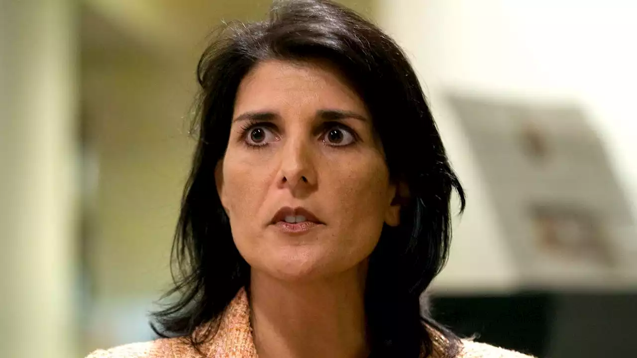 Nikki Haley Panicking After Someone Actually Orders Campaign T-Shirt