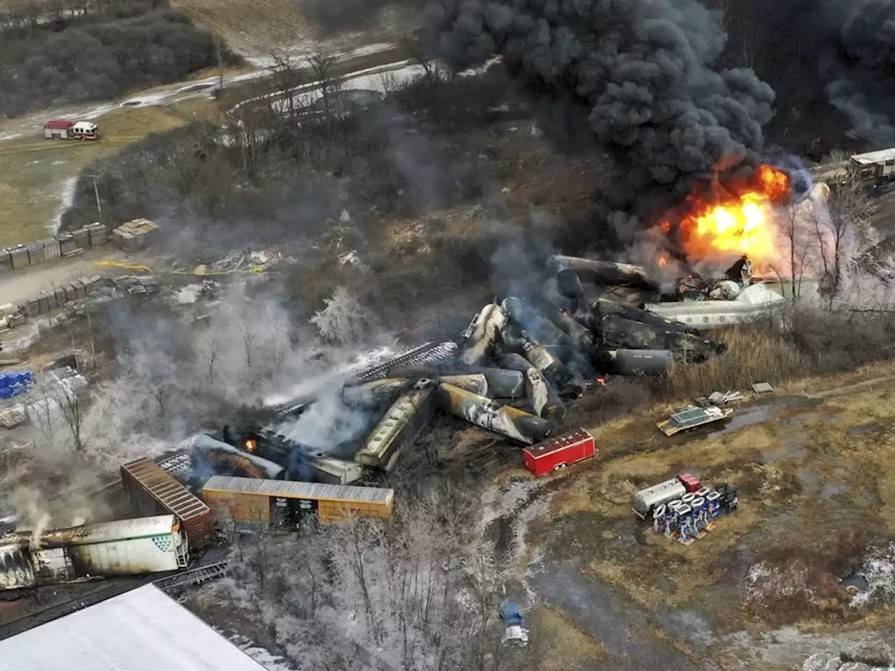 Ohio town takes resident questions on derailment, chemicals