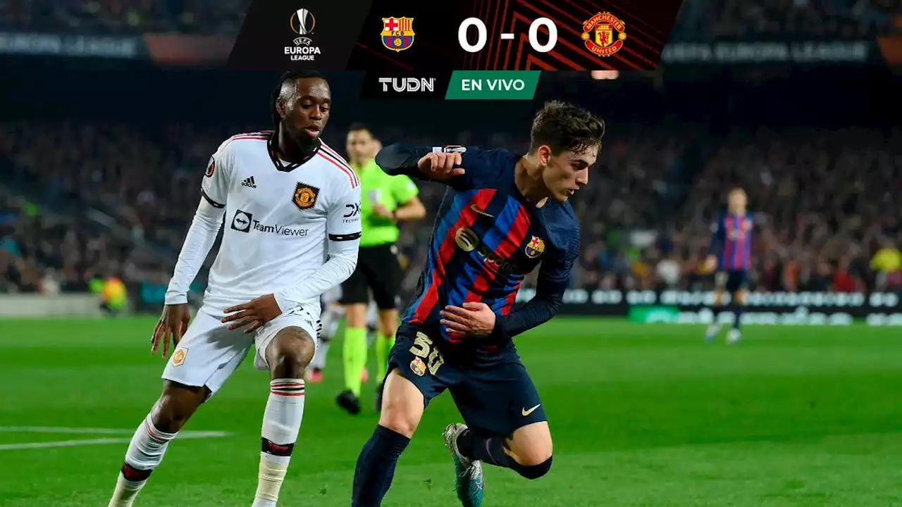 UEFA Europa League EN VIVO Barcelona vs. Manchester United: Barcelona anota con cabezazo de Alonso