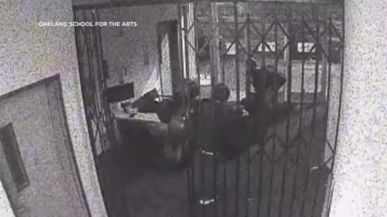 VIDEO: Thieves steal musical instruments from Oakland school for 2nd time in recent weeks