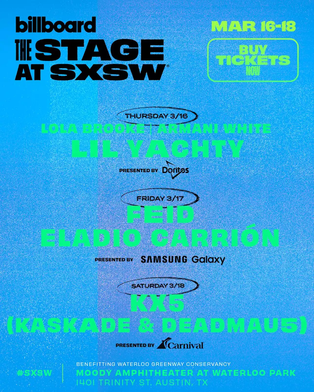 Lil Yachty, Feid, Eladio Carrión and Kx5 (Kaskade x deadmau5) to Play Billboard Presents The Stage at SXSW