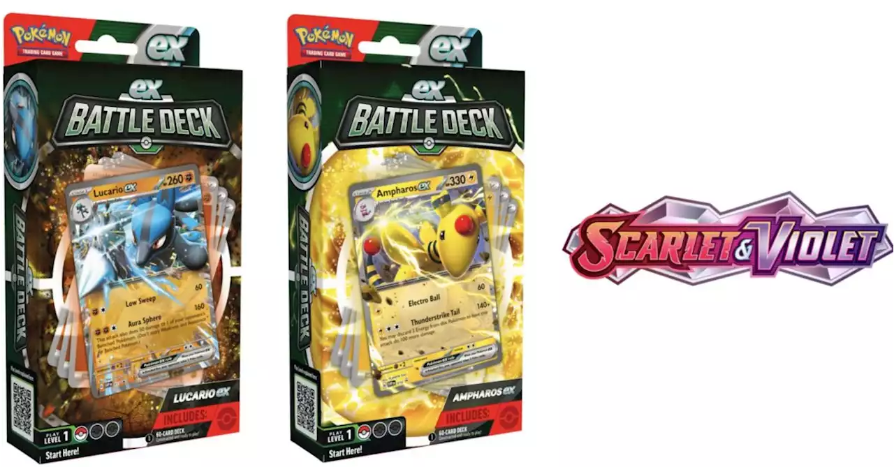 Pokémon TCG To Release Ampharos Ex & Lucario Ex Battle Decks