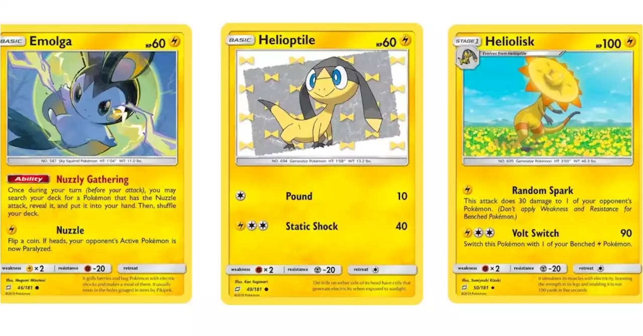 The Cards Of Pokémon TCG: Team Up Part 11: Emolga & Helioptile