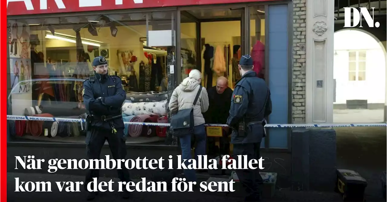 När genombrottet i kalla fallet kom var det redan för sent