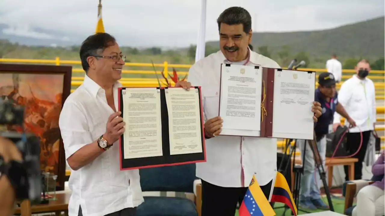 Maduro propone a Petro crear 'zona económica' entre Colombia y Venezuela