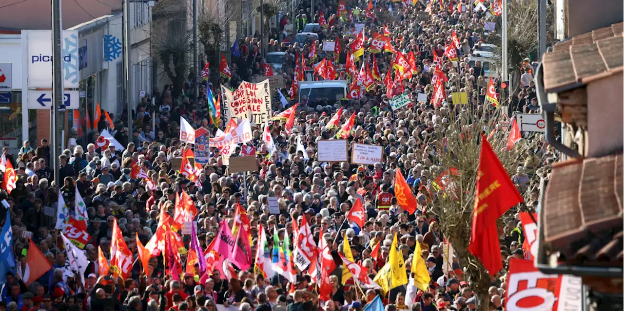 Retraites : 440.000 manifestants selon le ministère de l'Intérieur, 1,3 million selon la CGT