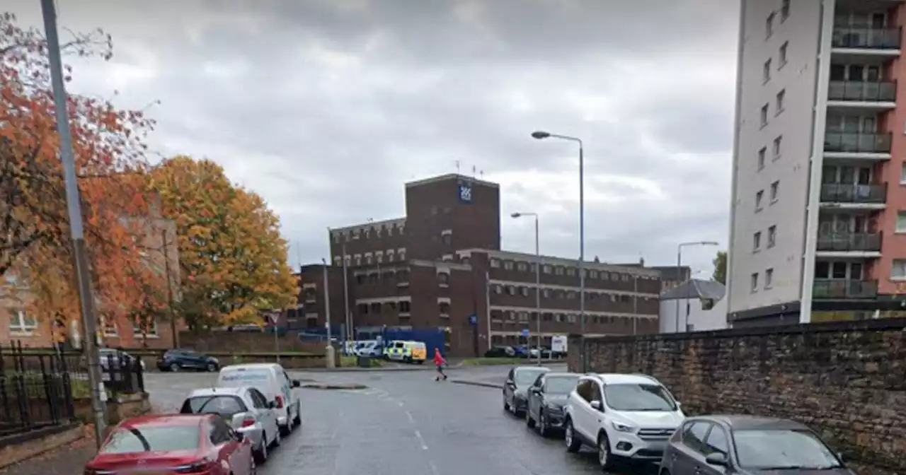 Pedestrian hit by van in Maryhill rushed to hospital as police remain on scene