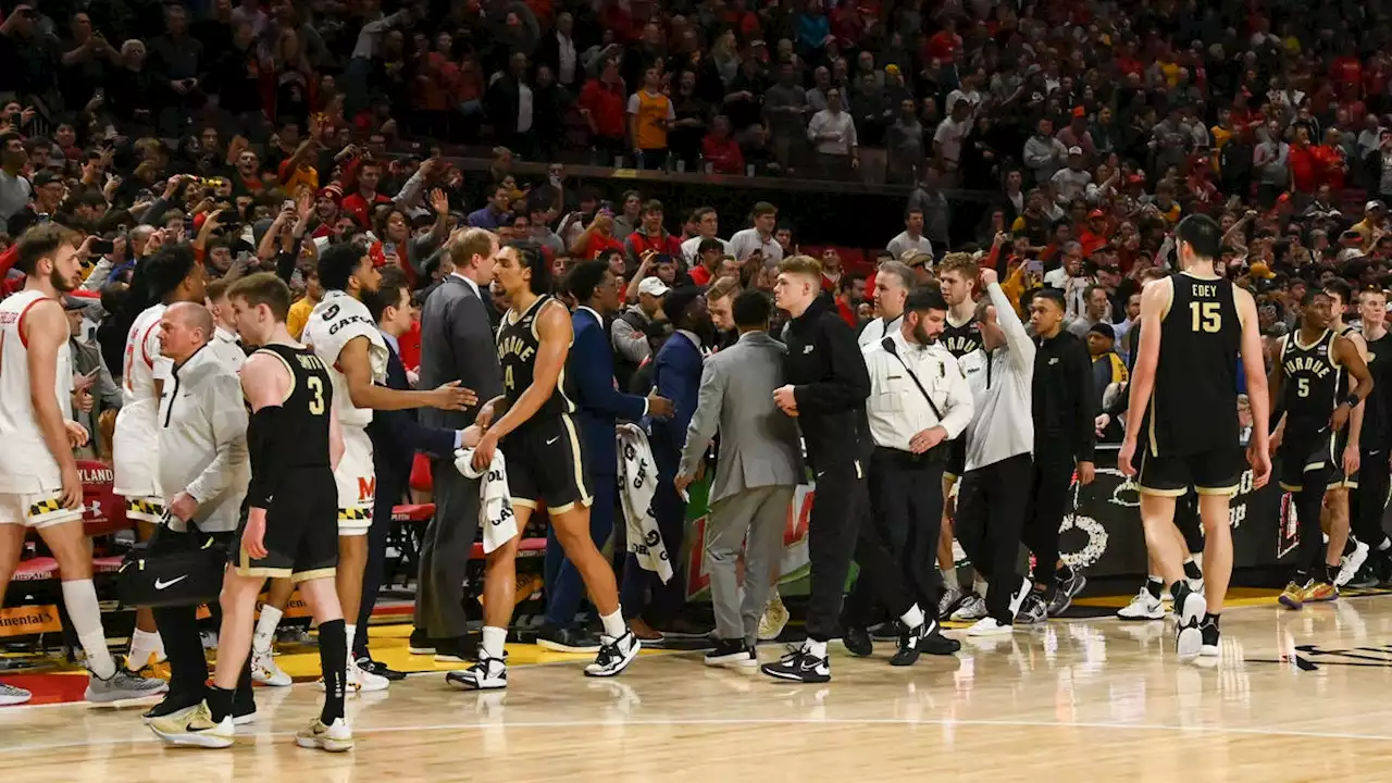 Frustrations boil over in Purdue basketball's loss at Maryland