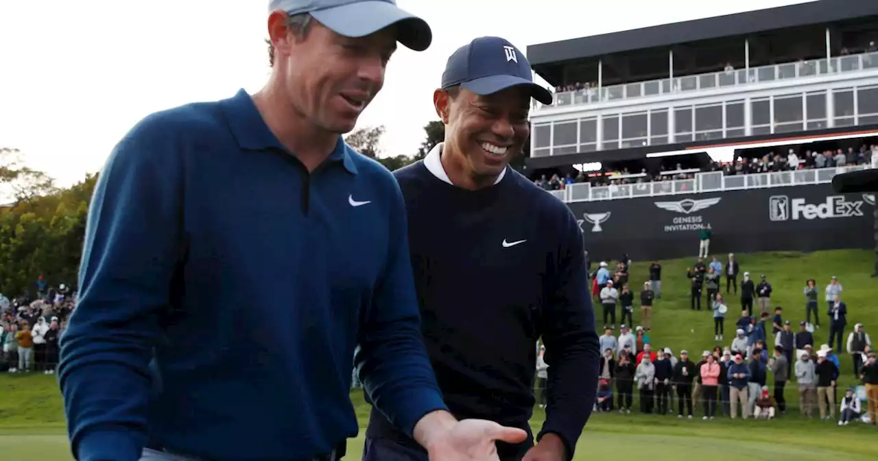 Strong start by Rory McIlroy as Tiger Woods makes final flourish at Riviera