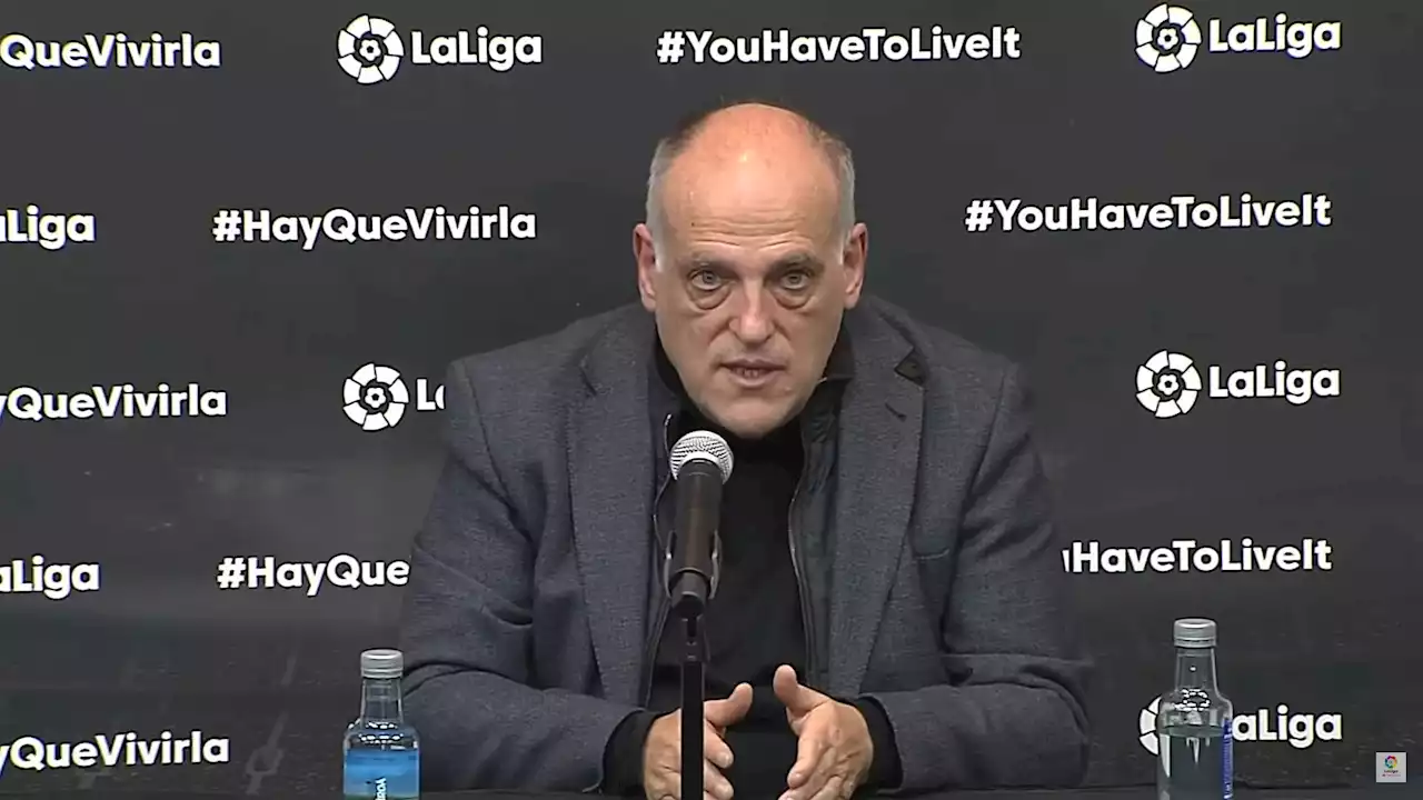 Javier Tebas vuelve a pronunciarse sobre el 'caso Negreira': 'No sé si afectó a los resultados, pero al presidente de LaLiga esto no le gusta'