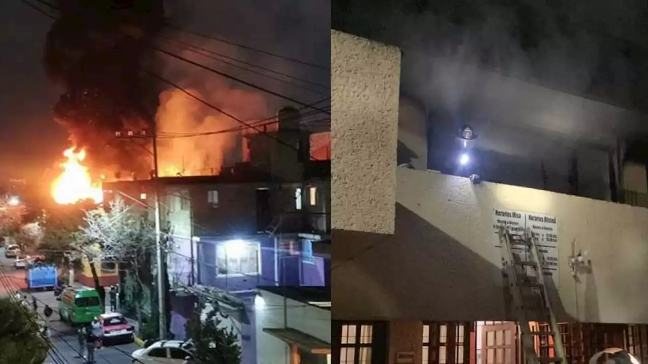 Controlan incendio en parroquia de San Pedro Apóstol, Coyoacán; Arquidiócesis agradece apoyo