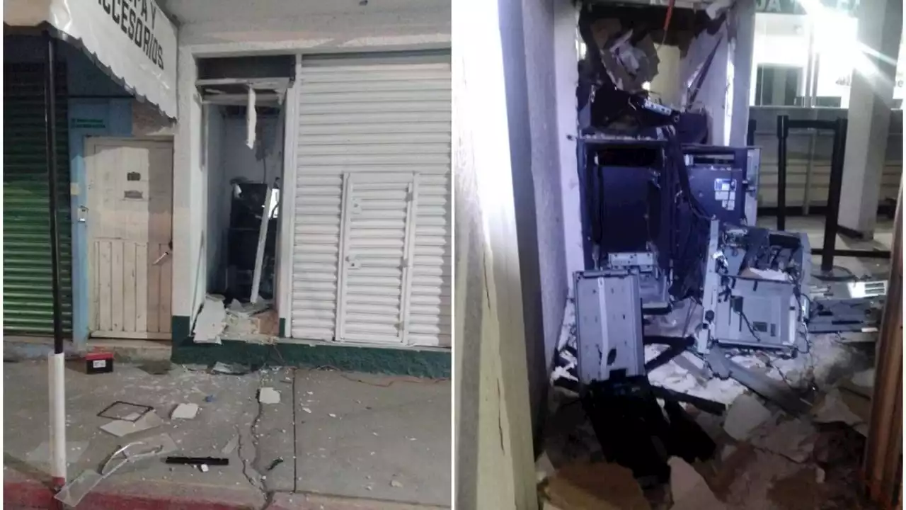 VIDEO: Explotan cajero automático de Banco del Bienestar en Edomex