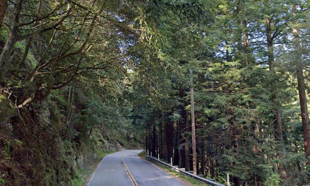 Driver killed when car plunges into Santa Cruz Mountains ravine