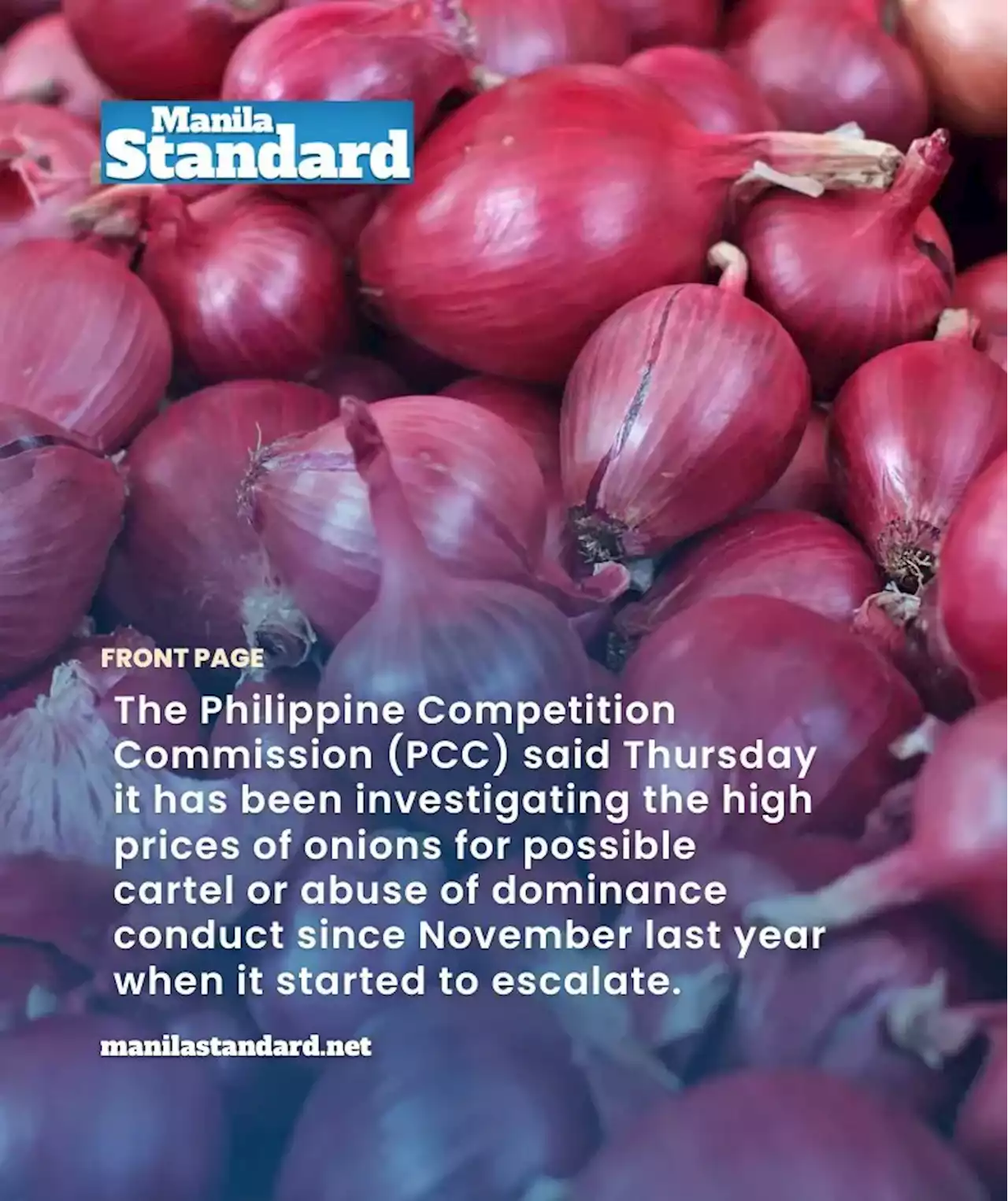 PCC looks into price spikes in onions, eyes cartel