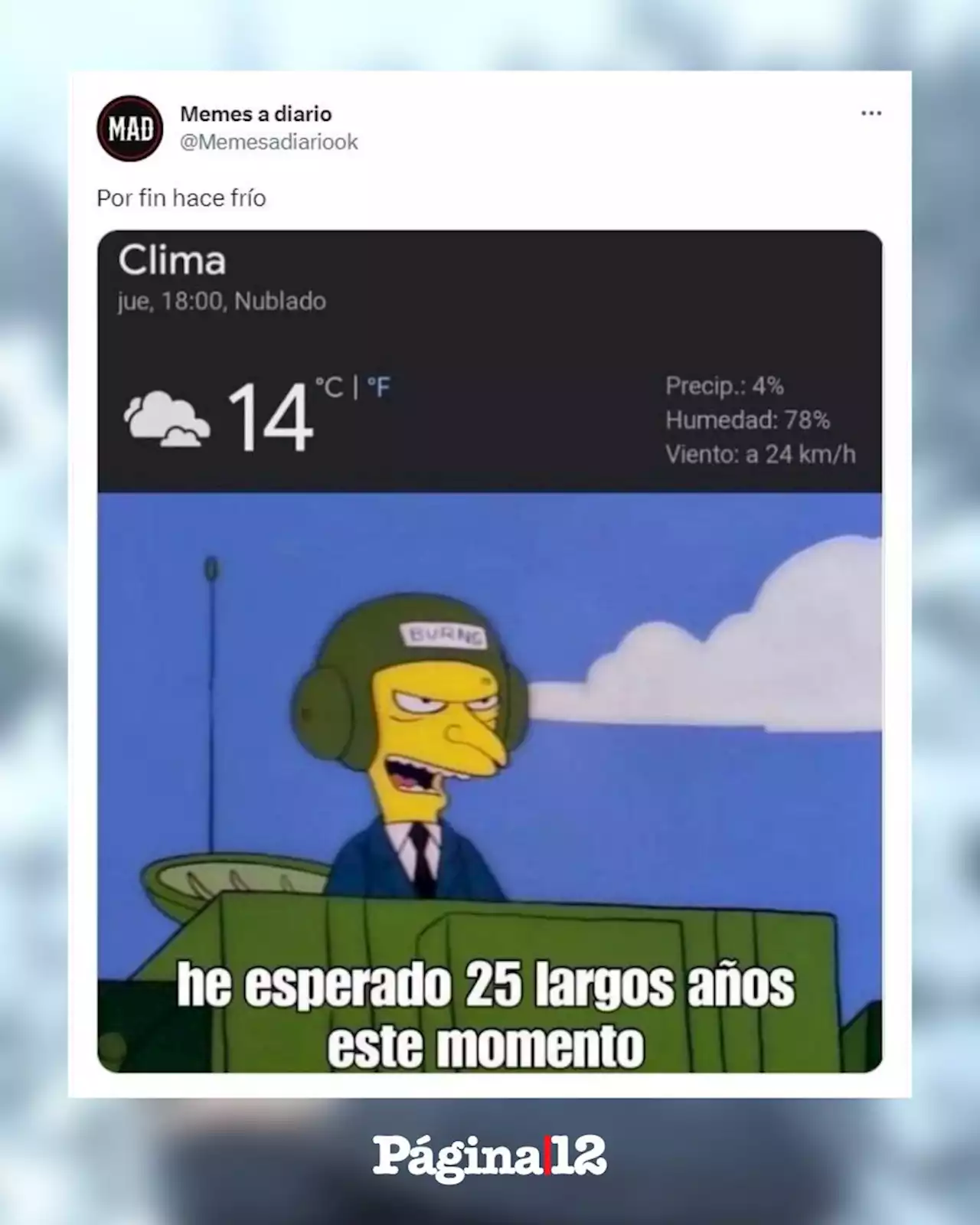 Amo el frío: los mejores memes y reacciones por la baja de temperatura | Bajaron 20º