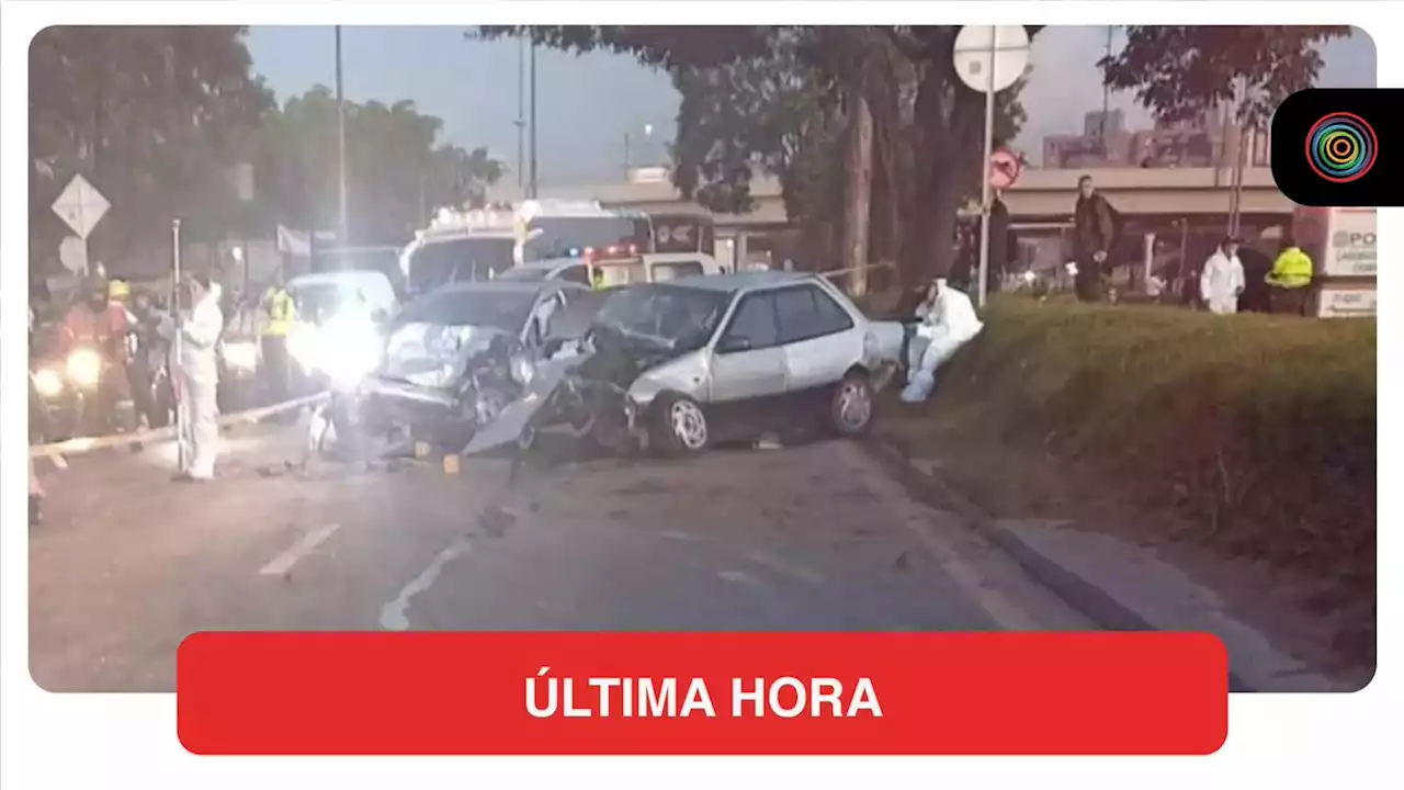 Grave accidente dejó un muerto en occidente de Bogotá: dos carros terminaron destruidos - Pulzo