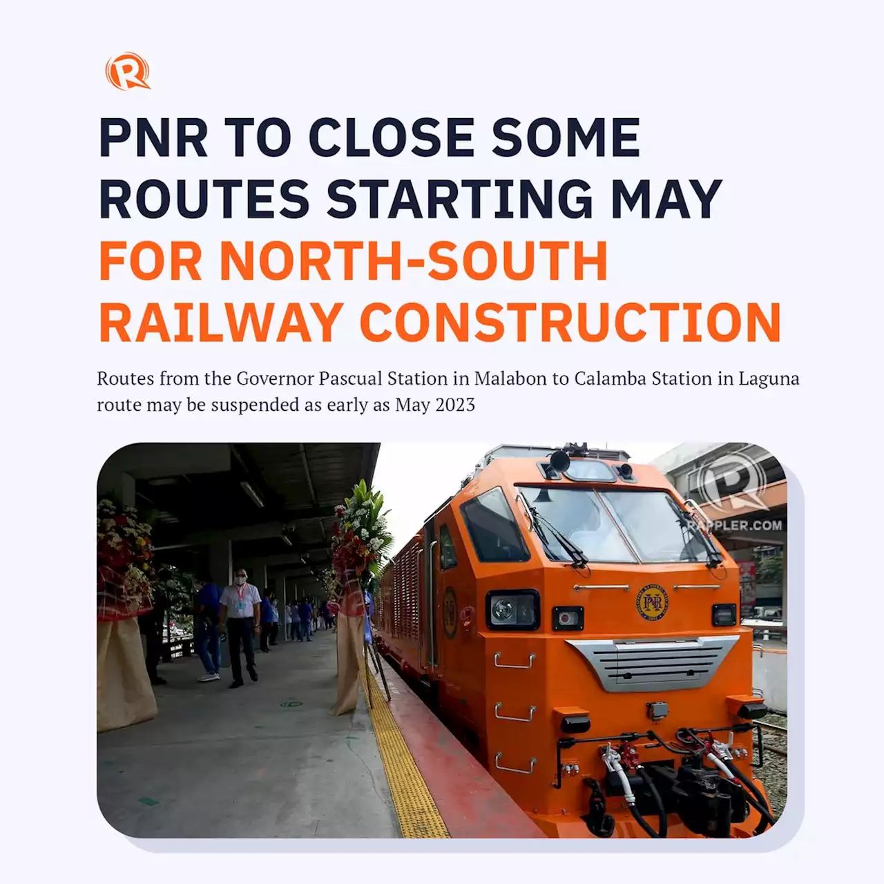 PNR to close some routes starting May for North-South Railway construction