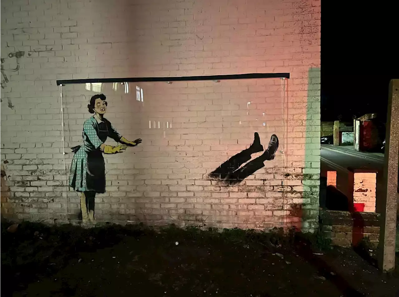 Riddle over Banksy artwork after items were 'STOLEN' from new display