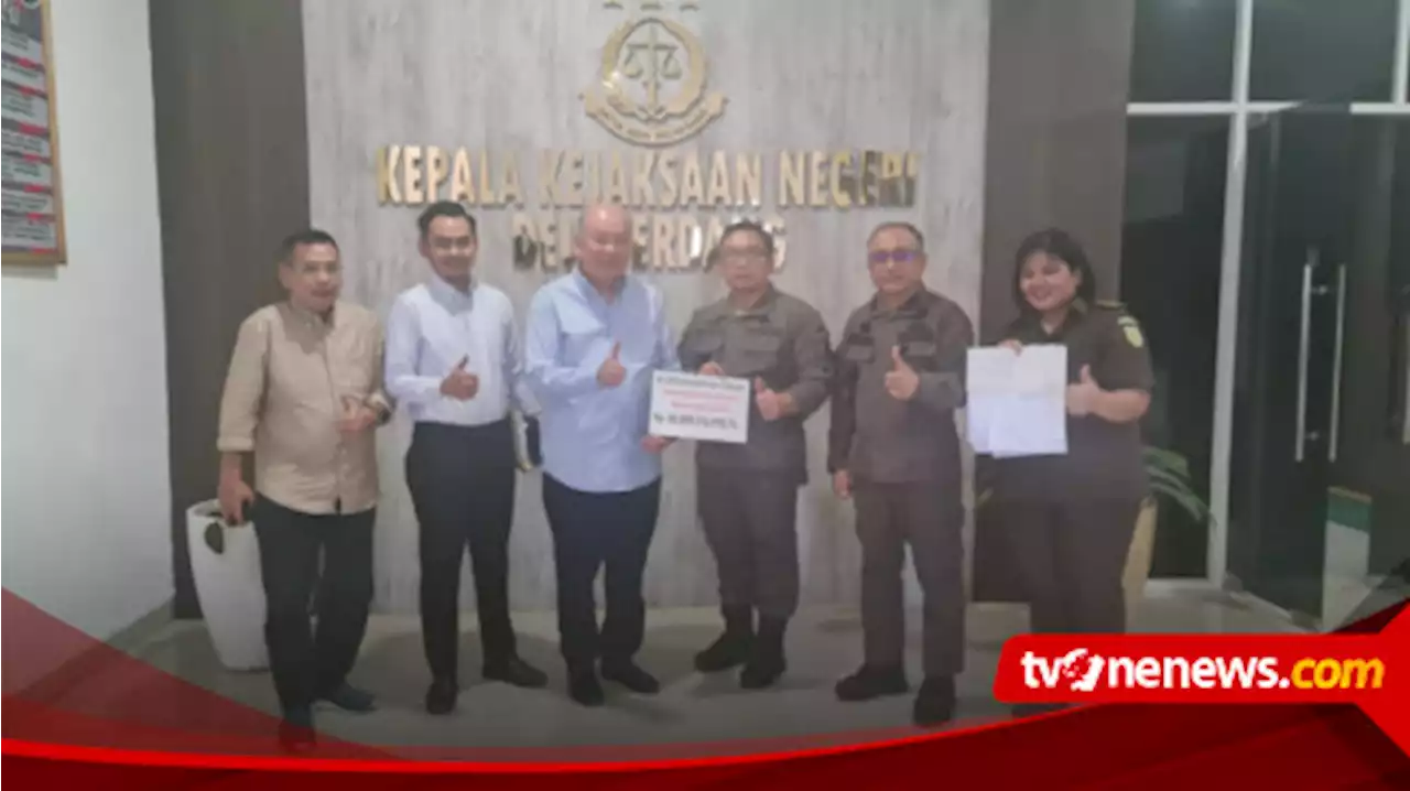 PT Agung Cemara Reality Kembalikan Kerugian Negara Rp 103 M Melalui Kejari Deliserdang