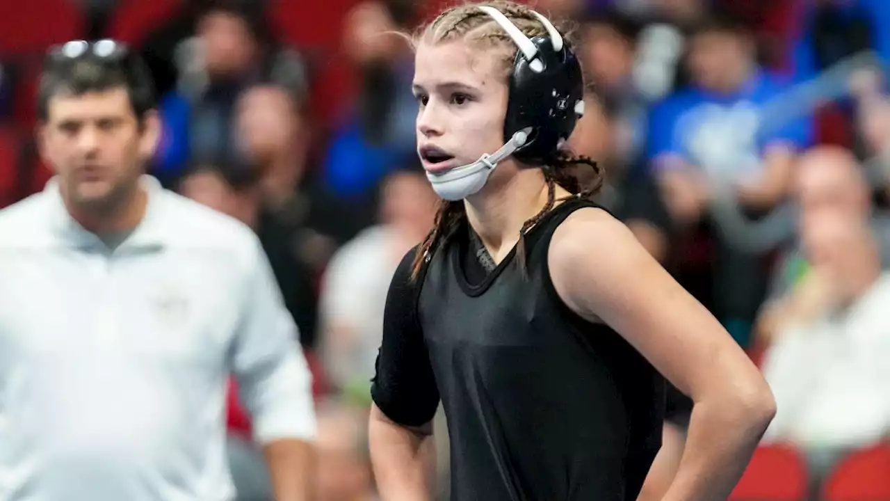 This Iowa girl is wrestling against boys — and she's winning at the Iowa state tournament