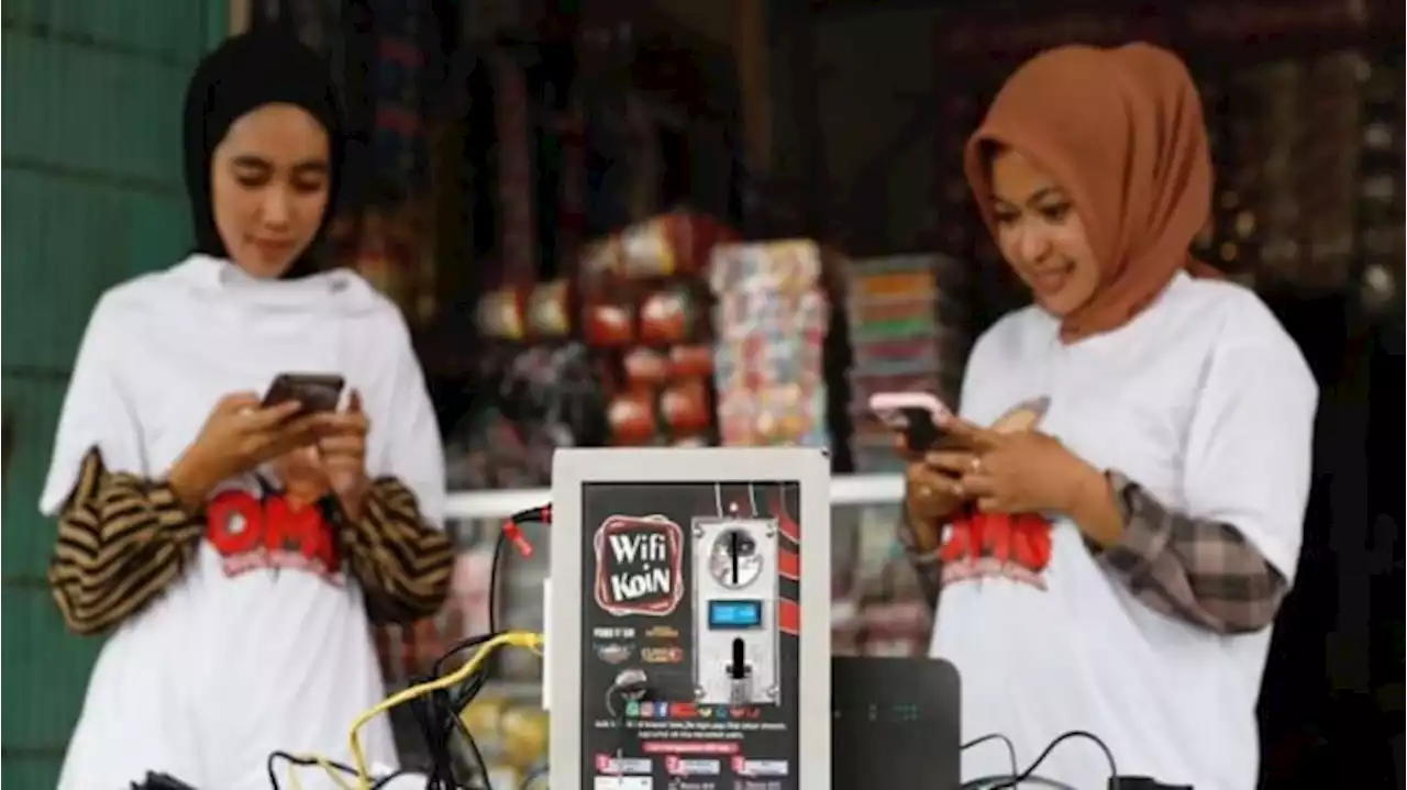 Kini Pedagang-Pembeli di Pasar Lampung Bisa Akses Internet Murah dan Mudah