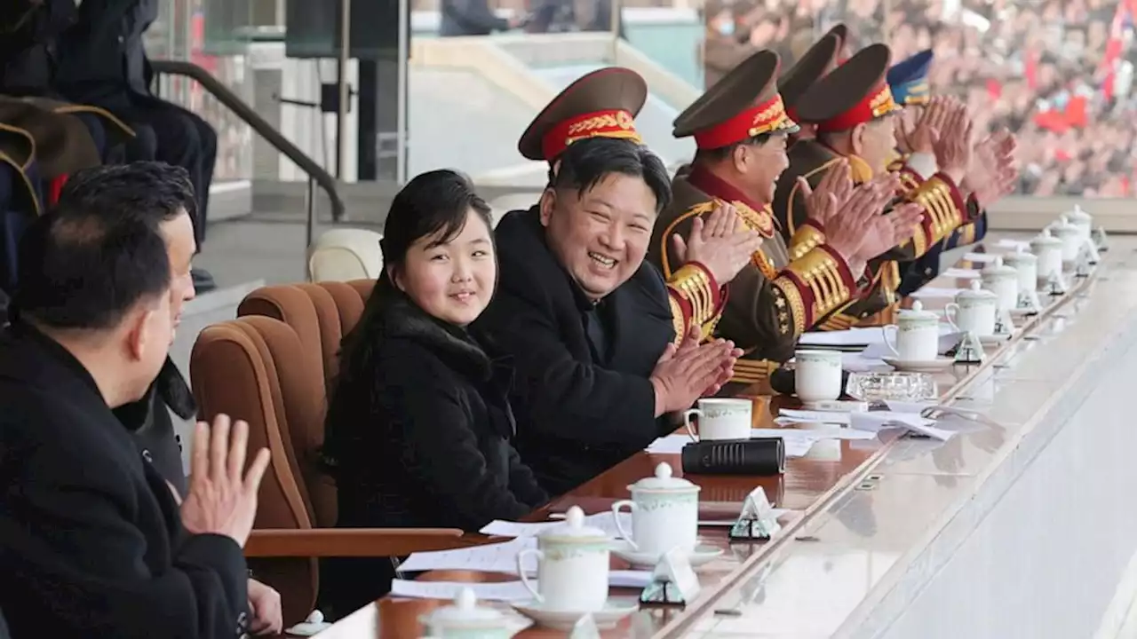 North Korean leader brings daughter to soccer match