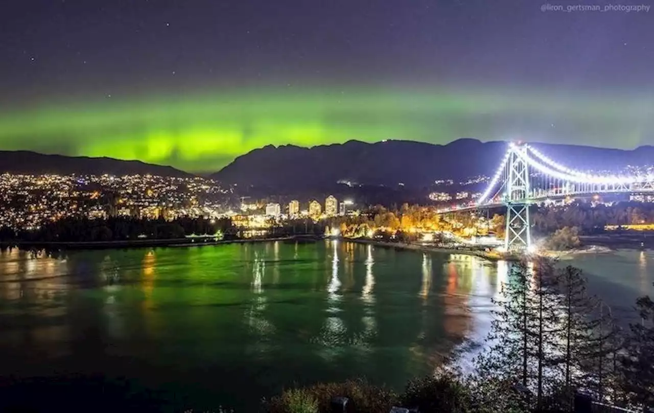 You might be able to see vibrant northern lights over Metro Vancouver this weekend