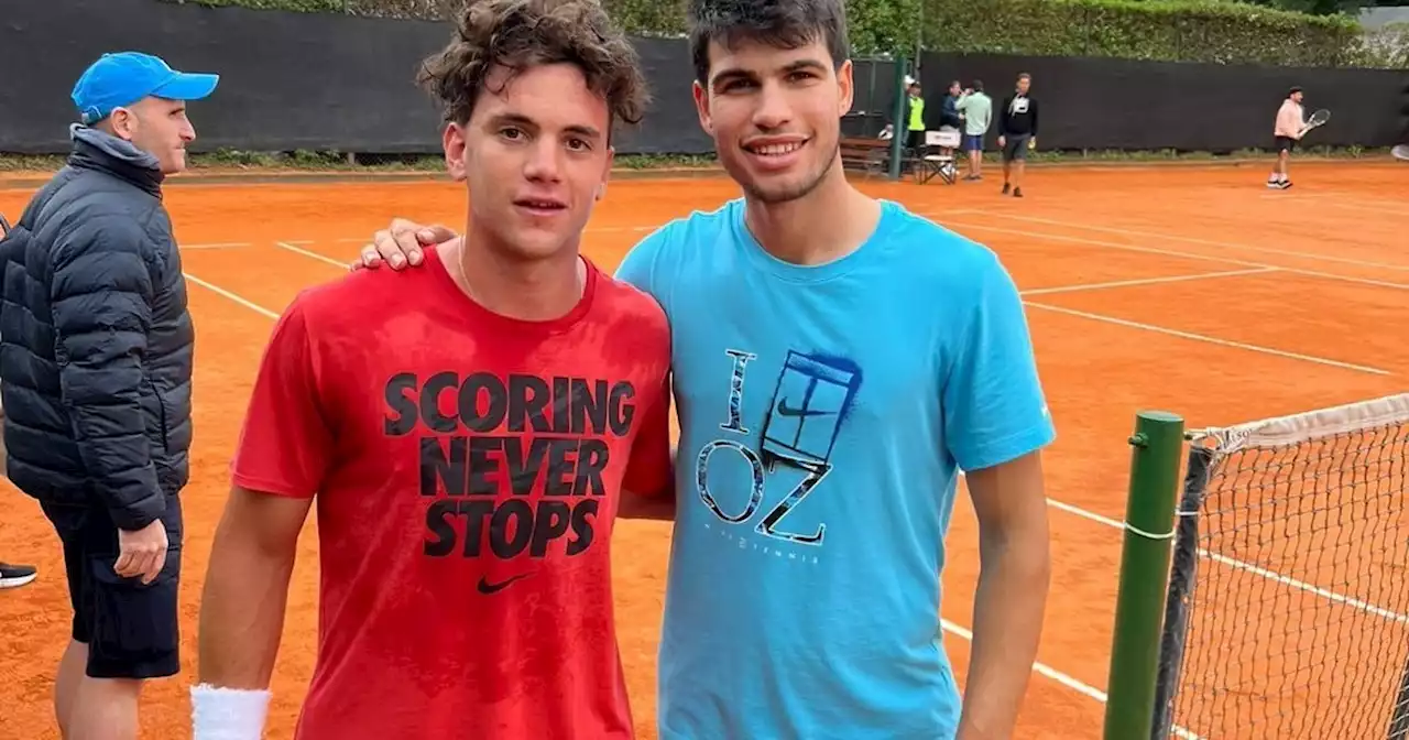 De llegar al club como sparring a terminar entrenando con Alcaraz