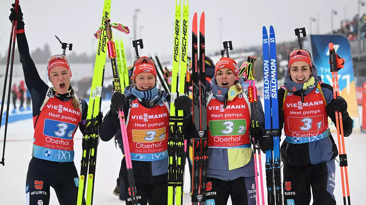 Biathlon-WM 2023 in Oberhof: Deutschland holt Staffel-Silber bei den Damen - Italien zu stark