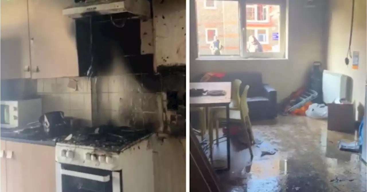 Firefighters share shocking aftermath after students try to make cheese toastie by putting toaster on its side | Her.ie