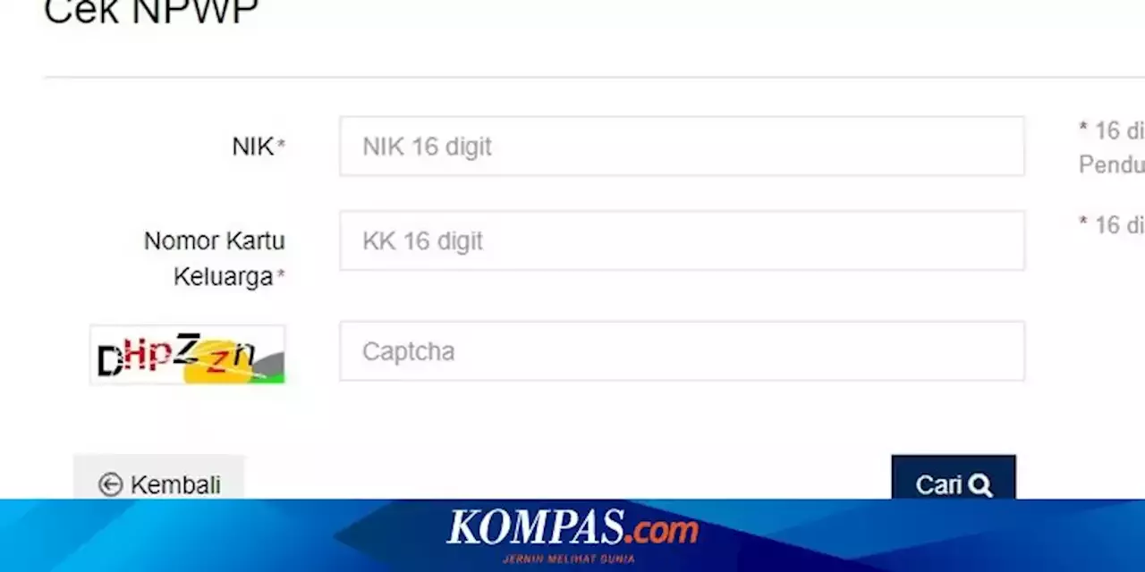 Lupa Nomor NPWP? Ini Cara Cek NPWP Dengan NIK Online Dan Offline