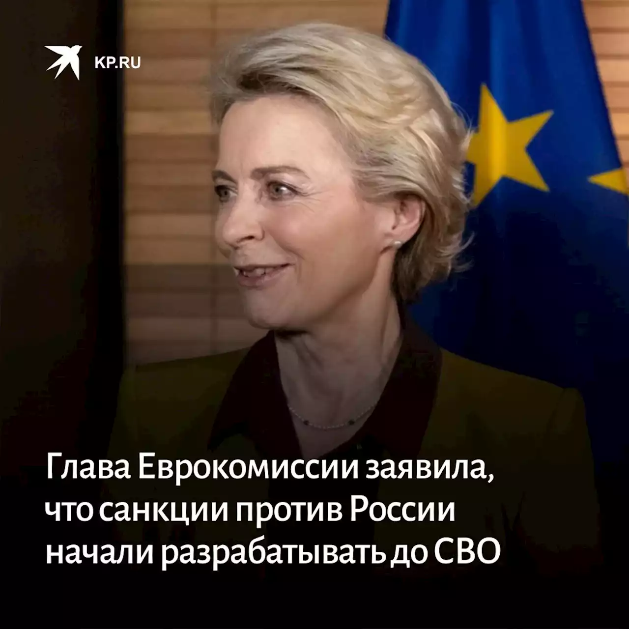 Глава Еврокомиссии заявила, что санкции против России начали разрабатывать до спецоперации