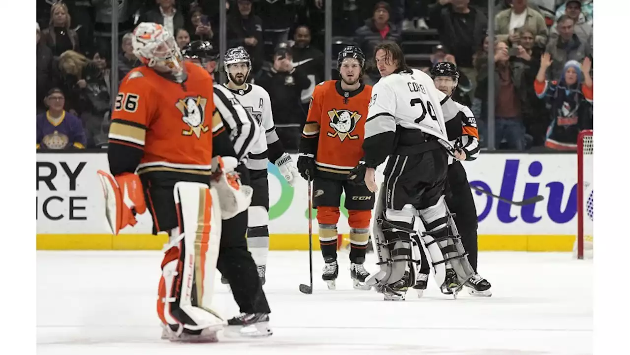 Kings overcome Pheonix Copley’s ejection, beat rival Ducks on feisty night