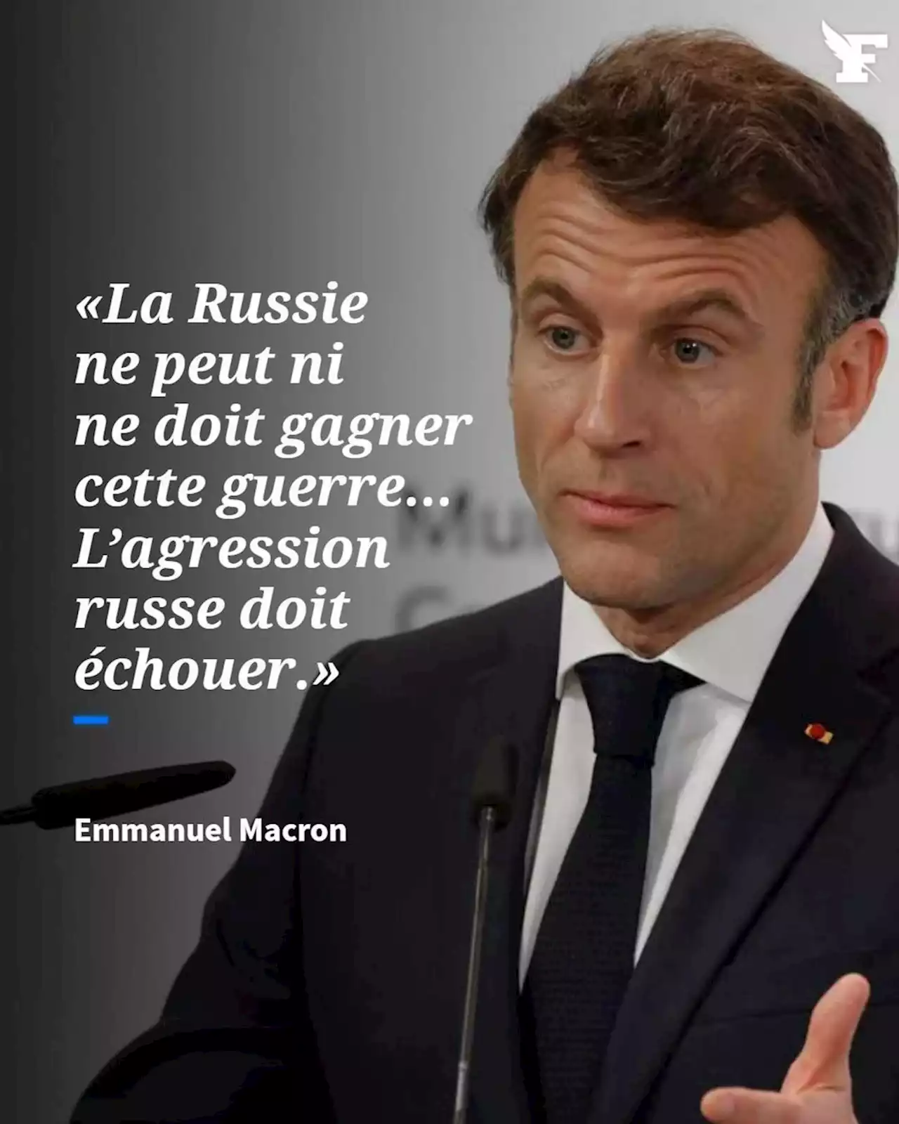 Guerre en Ukraine: à Munich, Macron se dit «prêt à un conflit prolongé»