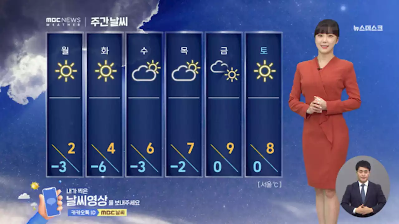 [날씨] 우수, 오전까지 비 촉촉‥강원 내륙·산지 1-5cm 눈