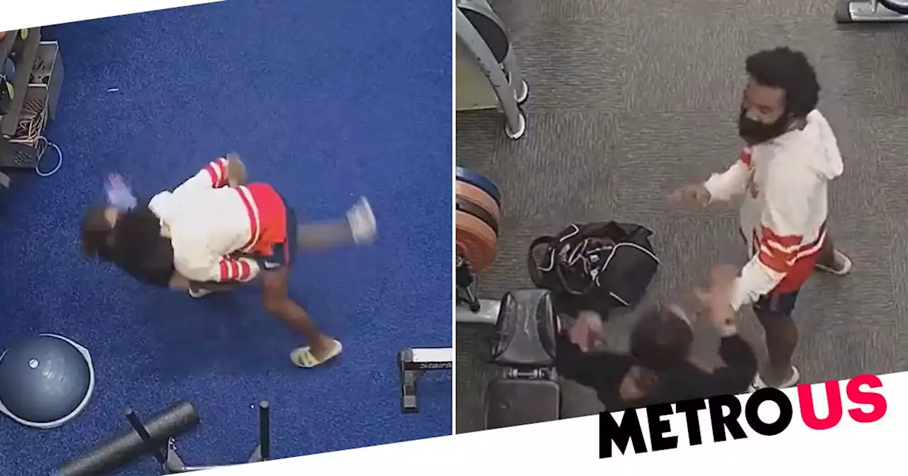 Woman working out alone in gym narrowly escapes 'sex attacker' by fighting him