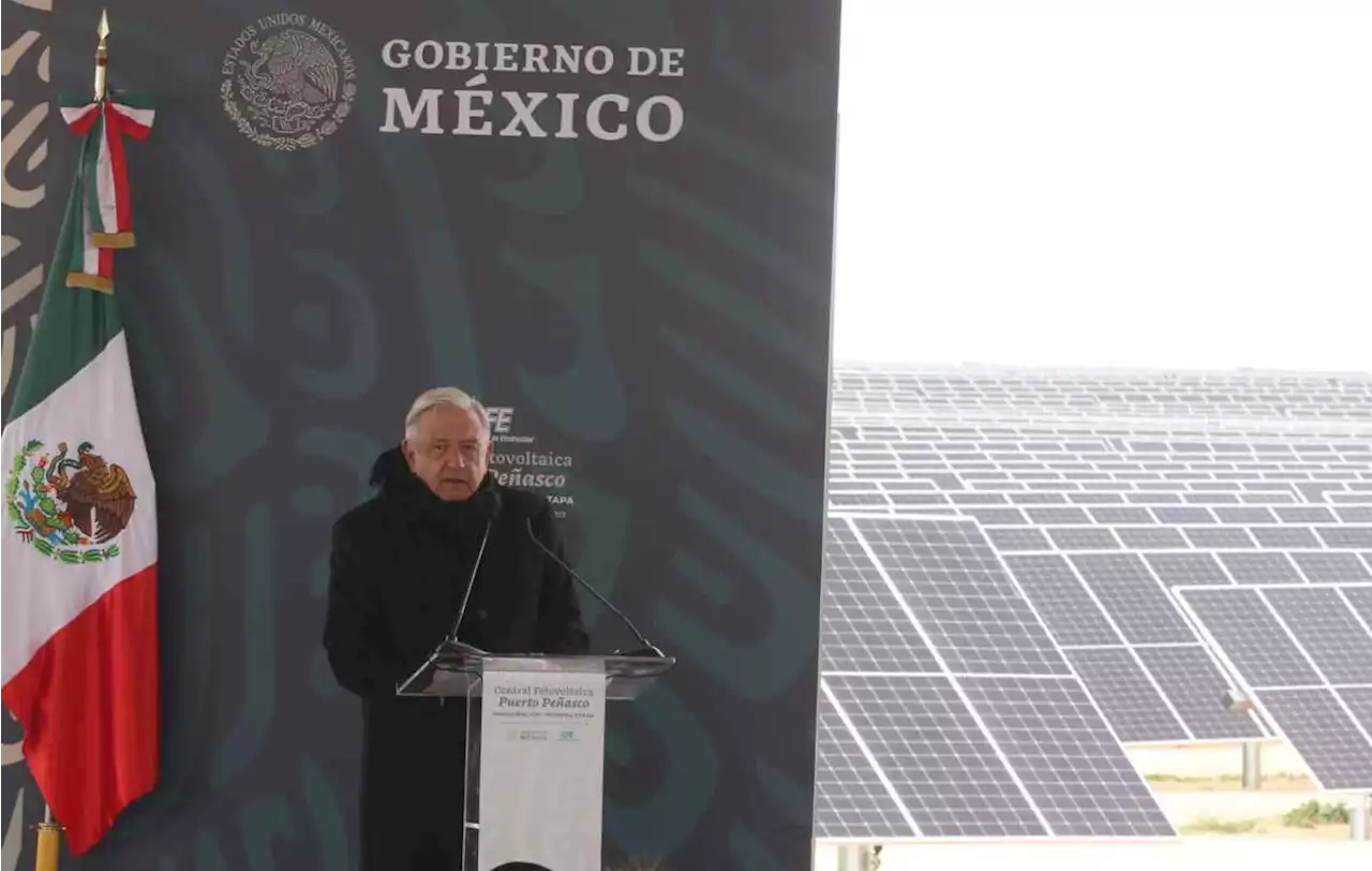 AMLO inaugura primera etapa de la planta solar más grande del país