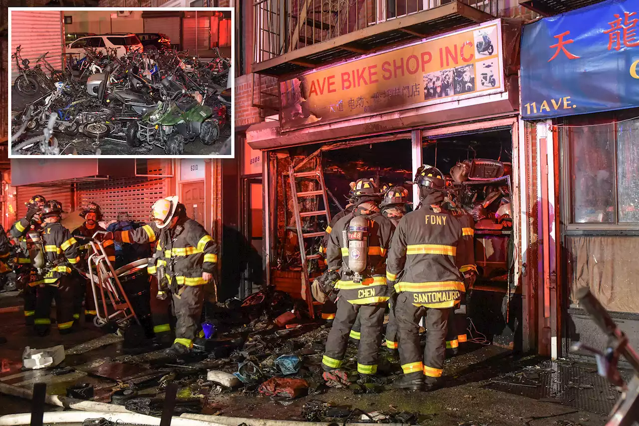 Brooklyn bike shop gutted by NYC blaze that damaged dozens of e-bikes