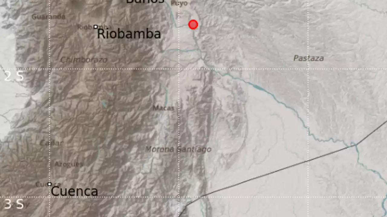 Terremoto en Ecuador | Tuvo 3,5 grados de intensidad y afectó a la provincia de Pastaza