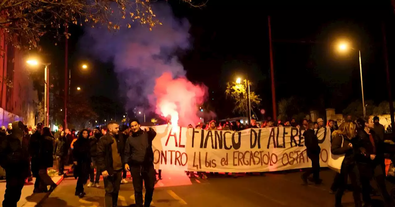 Cospito: 3 manifestazioni di anarchici in piazza a Roma contro il 41 bis