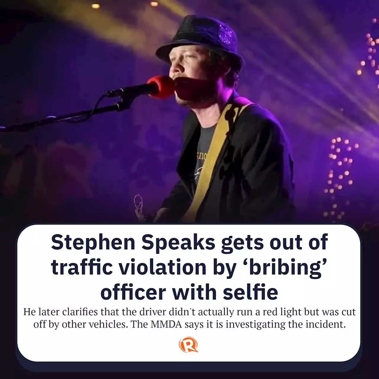 Stephen Speaks gets out of traffic violation by 'bribing' officer with selfie