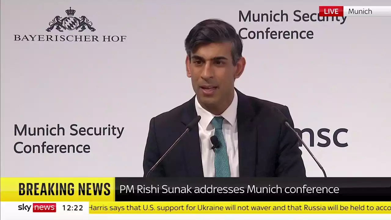 Ukraine war - latest: Rishi Sunak addresses security summit; Putin's imperial goals beyond Ukraine 'clear'; Russia 'cuts off' Wagner group