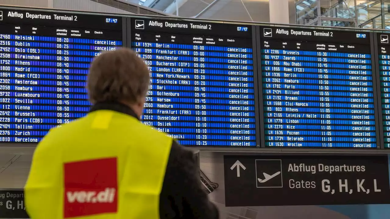 Nach Warnstreik: Flughäfen wollen zurück zum Normalbetrieb