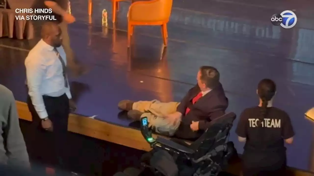 Denver councilman forced to hoist self on debate stage due to lack of wheelchair accessibility