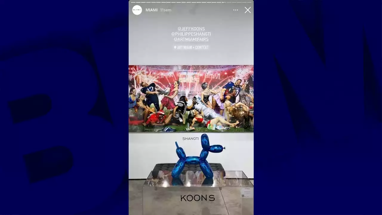 Une sculpture de Jeff Koons accidentellement brisée lors d'un vernissage à Miami