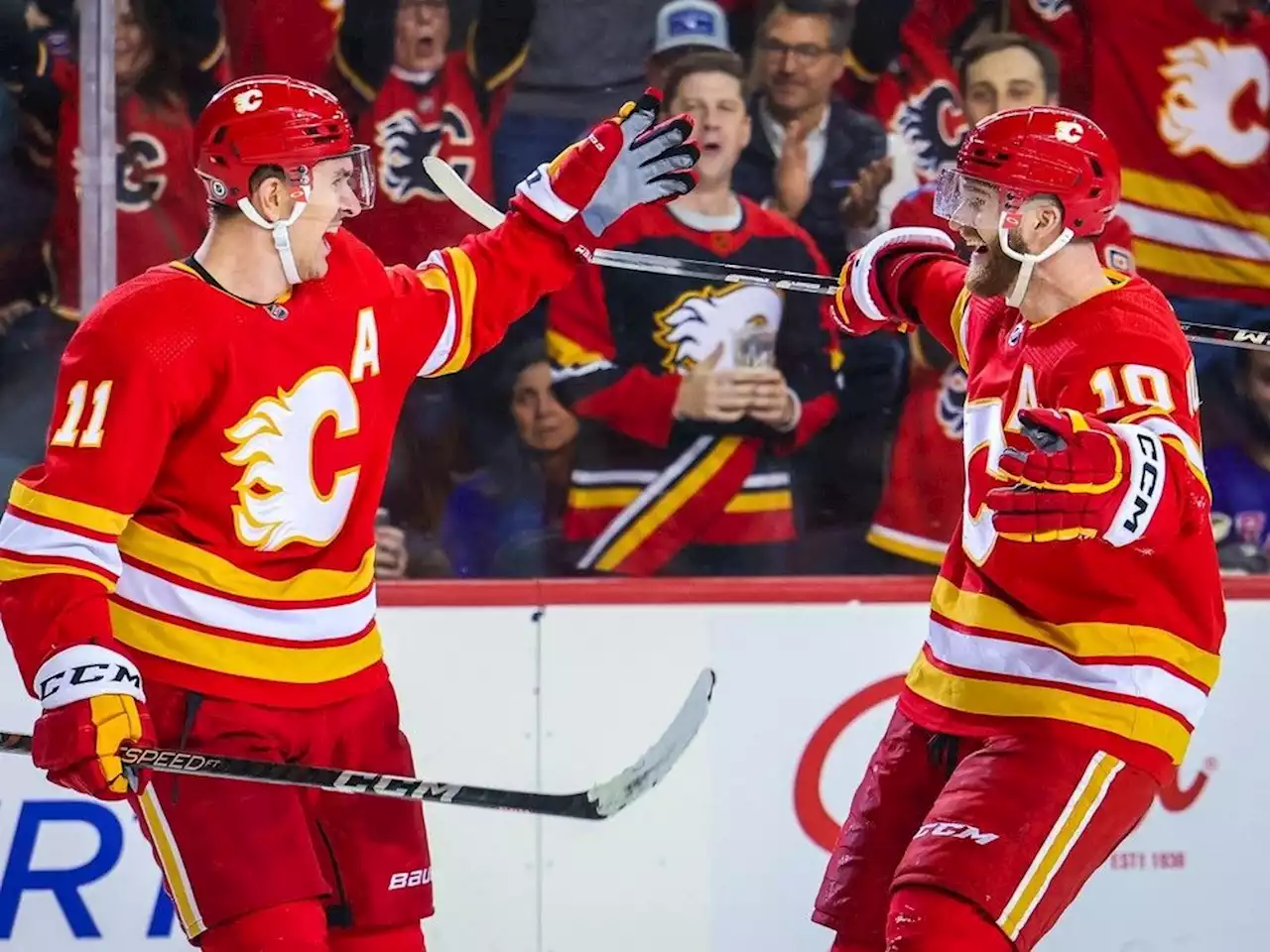 SNAPSHOTS: Huberdeau plays starring role, Flames win in OT